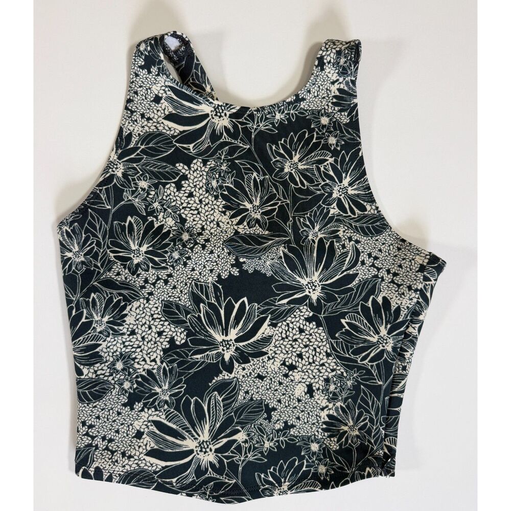 Abercrombie & Fitch Floral Cropped Tank Top Small